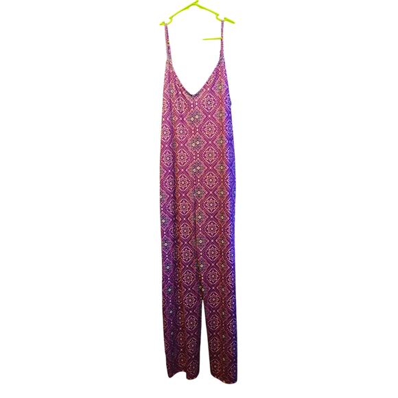 Live to be Spoiled purple medallion jumpsuit - Picture 1 of 5